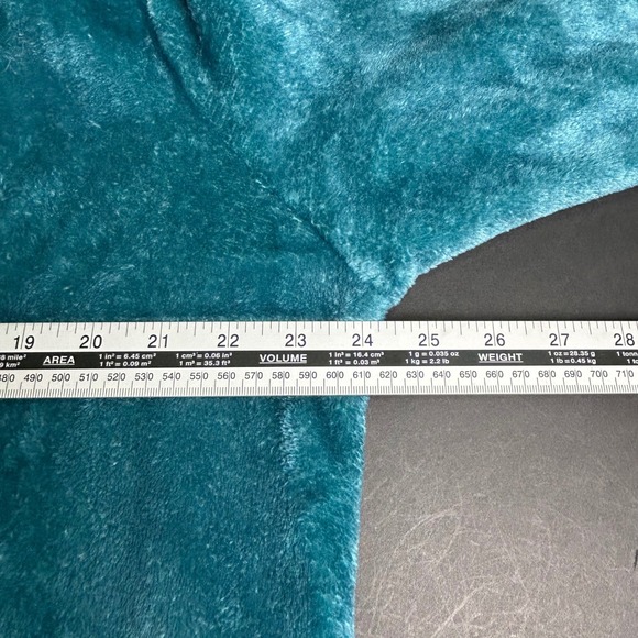 2024 Pokemon Snorlax Plush Velour Hoodie with Ears Teal XL Ears Soft Fleece - Picture 8 of 8